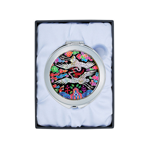 흉배-칼라 조가비자개양면거울